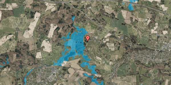 Oversvømmelsesrisiko fra vandløb på Årupvej 29, 5492 Vissenbjerg