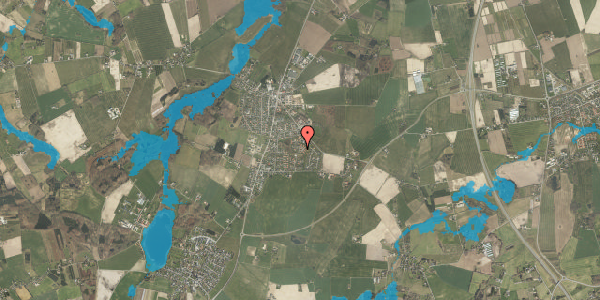 Oversvømmelsesrisiko fra vandløb på Birkelyvej 103, 5792 Årslev