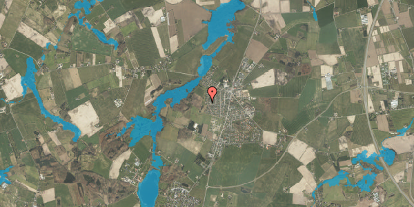 Oversvømmelsesrisiko fra vandløb på Kirkestien 14, 5792 Årslev