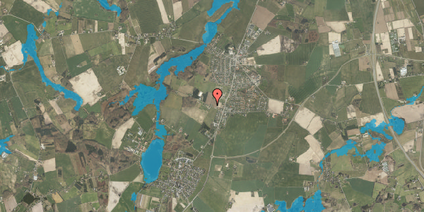 Oversvømmelsesrisiko fra vandløb på Lumbyholmvej 8, 5792 Årslev