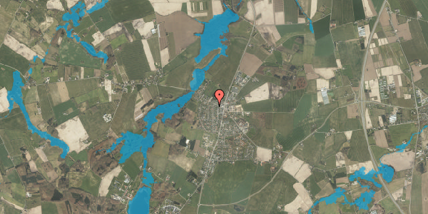 Oversvømmelsesrisiko fra vandløb på Pilevej 1, 5792 Årslev