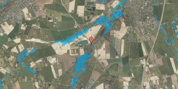 Oversvømmelsesrisiko fra vandløb på Skovstien 3, 5792 Årslev