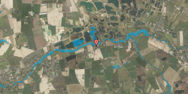 Oversvømmelsesrisiko fra vandløb på Toftevej 19, 5792 Årslev