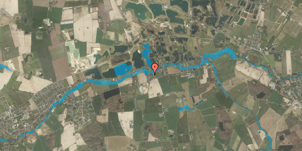 Oversvømmelsesrisiko fra vandløb på Toftevej 27, 5792 Årslev