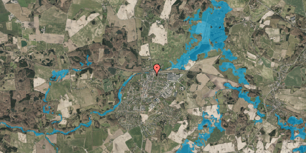 Oversvømmelsesrisiko fra vandløb på Cederfeldsgade 10, 5560 Aarup