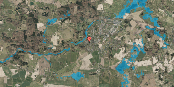 Oversvømmelsesrisiko fra vandløb på Drosselvej 13, 5560 Aarup