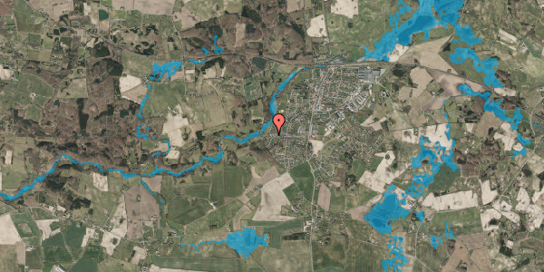 Oversvømmelsesrisiko fra vandløb på Drosselvej 18, 5560 Aarup