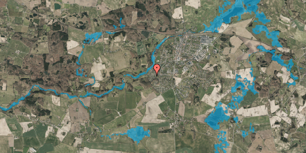 Oversvømmelsesrisiko fra vandløb på Drosselvej 23, 5560 Aarup