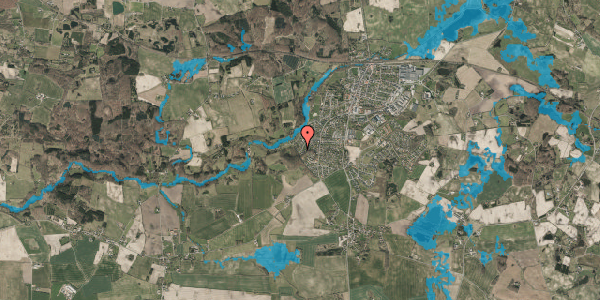Oversvømmelsesrisiko fra vandløb på Drosselvej 32, 5560 Aarup
