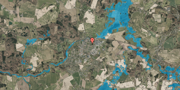 Oversvømmelsesrisiko fra vandløb på Holmelund 17, 5560 Aarup