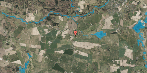 Oversvømmelsesrisiko fra vandløb på Kaslundvej 48, 5560 Aarup