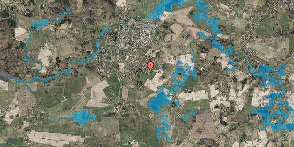 Oversvømmelsesrisiko fra vandløb på Kirsebærhaven 34, 5560 Aarup