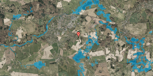 Oversvømmelsesrisiko fra vandløb på Kirsebærhaven 77, 5560 Aarup
