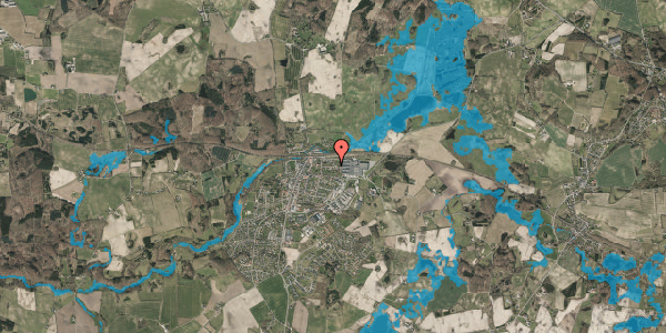 Oversvømmelsesrisiko fra vandløb på Lindevej 9, 5560 Aarup