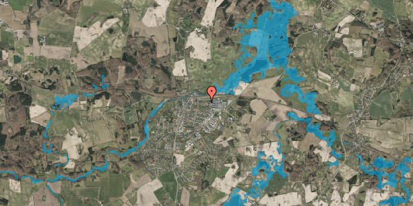 Oversvømmelsesrisiko fra vandløb på Lindevej 11, 5560 Aarup