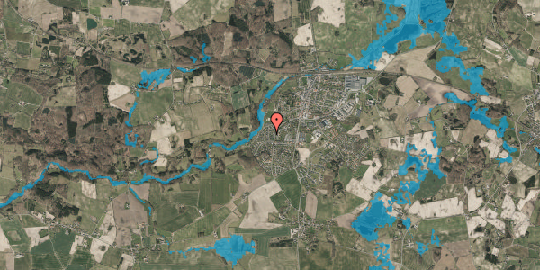 Oversvømmelsesrisiko fra vandløb på Lærkevej 11, 5560 Aarup