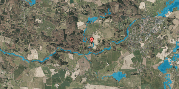 Oversvømmelsesrisiko fra vandløb på Nedermarken 22, 5560 Aarup