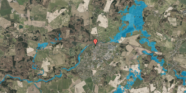 Oversvømmelsesrisiko fra vandløb på Rosenvænget 7, 5560 Aarup
