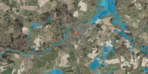 Oversvømmelsesrisiko fra vandløb på Uglebjergvej 3, 5560 Aarup