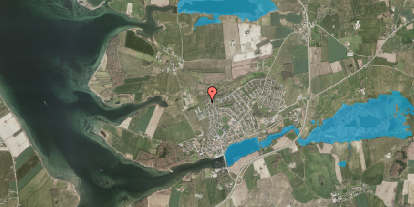 Oversvømmelsesrisiko fra vandløb på Falkevej 6, 6440 Augustenborg