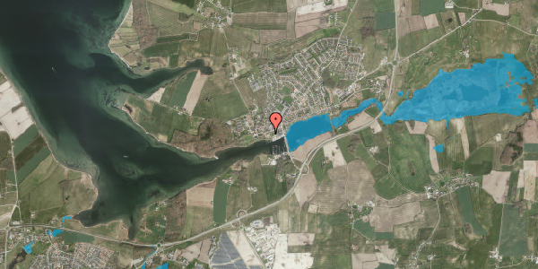 Oversvømmelsesrisiko fra vandløb på Fjordparken 13, 6440 Augustenborg