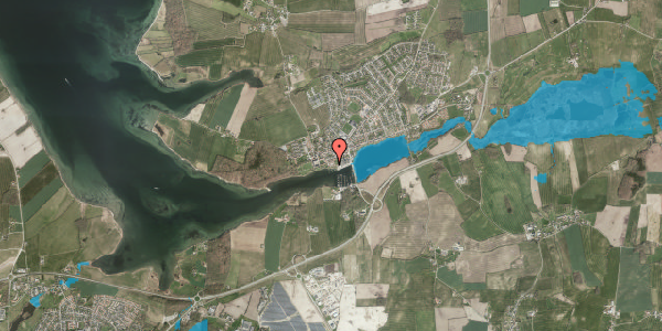 Oversvømmelsesrisiko fra vandløb på Fjordparken 18, 6440 Augustenborg