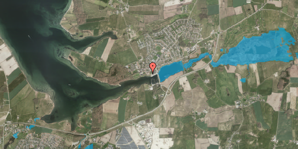 Oversvømmelsesrisiko fra vandløb på Fjordparken 20, 6440 Augustenborg