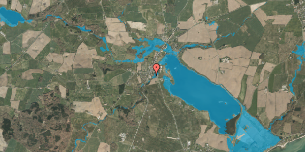 Oversvømmelsesrisiko fra vandløb på Diernæsvej 16B, 6100 Haderslev