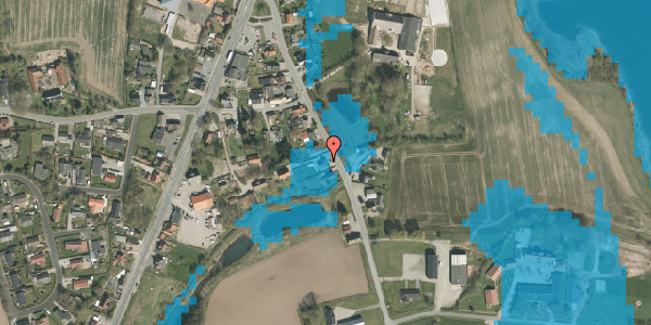 Oversvømmelsesrisiko fra vandløb på Diernæsvej 36, 6100 Haderslev