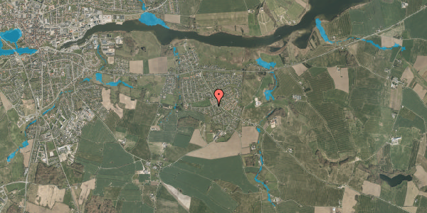 Oversvømmelsesrisiko fra vandløb på Tåsingevej 25, 6100 Haderslev