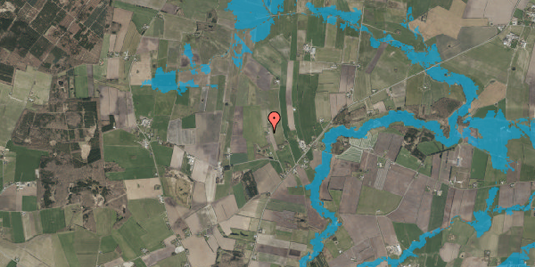 Oversvømmelsesrisiko fra vandløb på Gåsblokvej 6, 6240 Løgumkloster