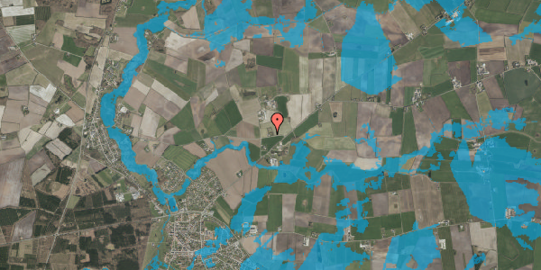 Oversvømmelsesrisiko fra vandløb på Landebyvej 1, 6240 Løgumkloster