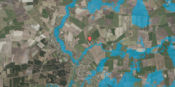 Oversvømmelsesrisiko fra vandløb på Landebyvej 10, 6240 Løgumkloster