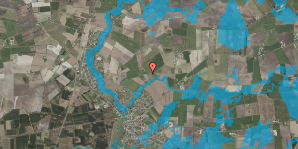 Oversvømmelsesrisiko fra vandløb på Landebyvej 18, 6240 Løgumkloster