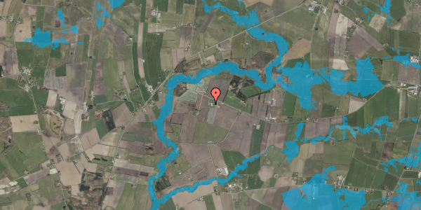 Oversvømmelsesrisiko fra vandløb på Lemmosevej 14, 6240 Løgumkloster