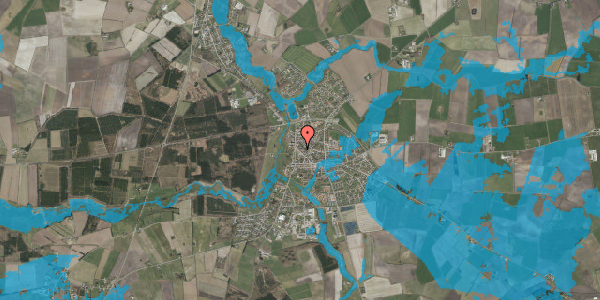 Oversvømmelsesrisiko fra vandløb på Markedsgade 9B, 6240 Løgumkloster