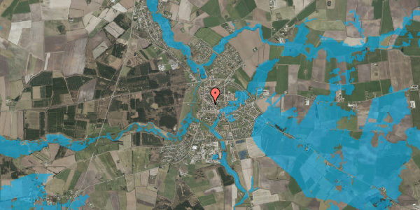 Oversvømmelsesrisiko fra vandløb på Markedsgade 20, 6240 Løgumkloster