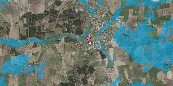 Oversvømmelsesrisiko fra vandløb på Munkeparken 3, 6240 Løgumkloster
