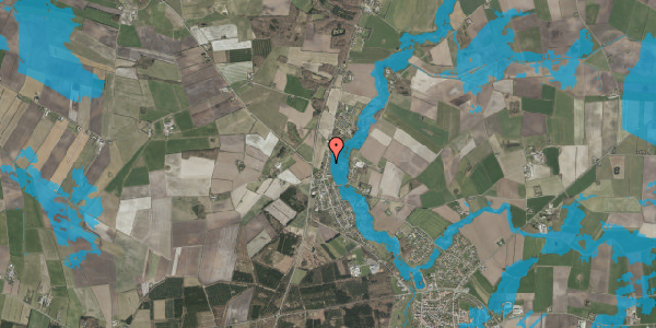 Oversvømmelsesrisiko fra vandløb på Nørregade 12A, 6240 Løgumkloster