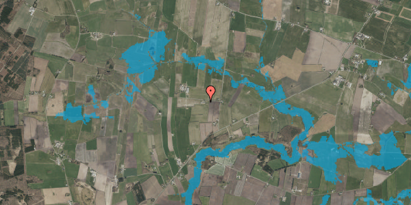 Oversvømmelsesrisiko fra vandløb på Nørregårdsvej 1, 6240 Løgumkloster