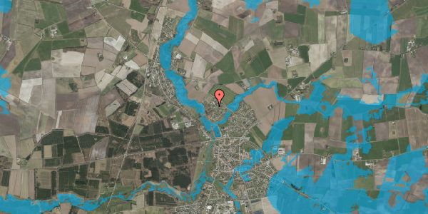 Oversvømmelsesrisiko fra vandløb på Rugmarken 27, 6240 Løgumkloster