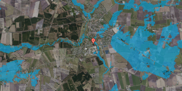 Oversvømmelsesrisiko fra vandløb på Stationsvej 16B, st. , 6240 Løgumkloster