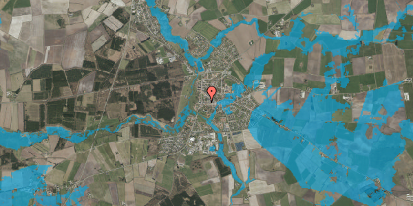 Oversvømmelsesrisiko fra vandløb på Storegade 10, 1. th, 6240 Løgumkloster