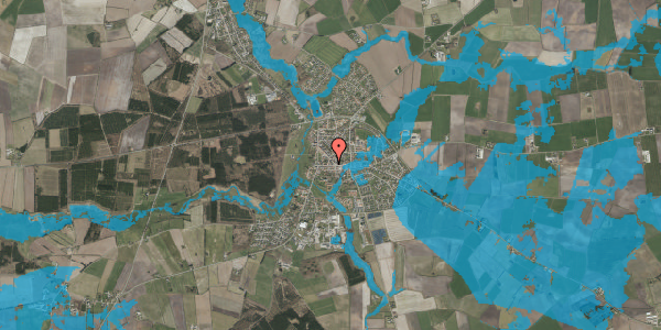 Oversvømmelsesrisiko fra vandløb på Storegade 13A, 6240 Løgumkloster