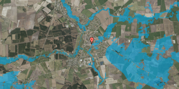 Oversvømmelsesrisiko fra vandløb på Storegade 18, 6240 Løgumkloster