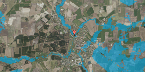 Oversvømmelsesrisiko fra vandløb på Ved Dammen 6, 6240 Løgumkloster