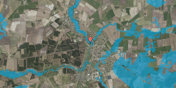 Oversvømmelsesrisiko fra vandløb på Ved Dammen 10, 6240 Løgumkloster