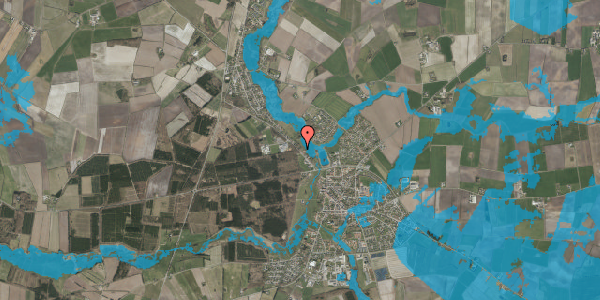 Oversvømmelsesrisiko fra vandløb på Ved Dammen 28, 6240 Løgumkloster