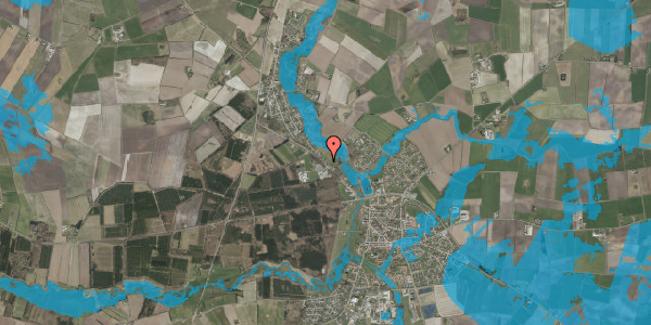 Oversvømmelsesrisiko fra vandløb på Ved Dammen 54, 6240 Løgumkloster