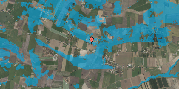 Oversvømmelsesrisiko fra vandløb på Visbjergvej 45, 6240 Løgumkloster